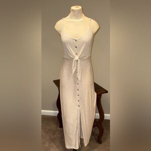 jocasta tiered maxi dress Anthropologie Jocasta Tiered Maxi Dress Burnt Orange Gold Metallic-size S